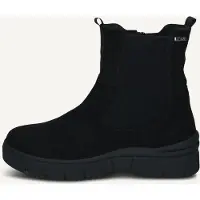 Caprice Bootie, black, made of Leather without heel, Size 38