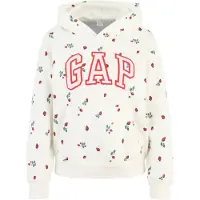 Gap Tall Sweatshirt 'New Heritage' lysebeige / mørkegrøn / rød