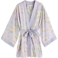Ted Baker Morgenkåbe beige / grøn / lilla