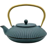 Bredemeijer Teapot Linhai 1,1l Cast Iron petrol gold 153031