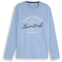 Tom Tailor Bluser & t-shirts lyseblå / sort / offwhite