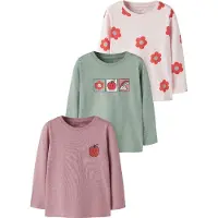 Name it Bluser & t-shirts 'NMFNIA' grøn / lysviolet / rød / hvid