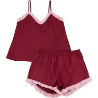 Trendyol Shorty lyserød / vinrød