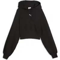 Puma Essentials Cropped Balloon Sleeve Hoodie Women, Clothing, Black, L