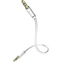In - Akustik in-akustik Star MP3 Audio Cable - Audiokabel - mini-phone stereo 3.5 mm han til mini-phone stereo 3.5 mm han - 75 cm - afskærmet - hvid