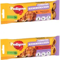 Pedigree Blandet pakke: Jumbone Tyggeben - 6 x 180 g Medium: 3 x Okse + 3 x Kylling (6 x 2 stk.)