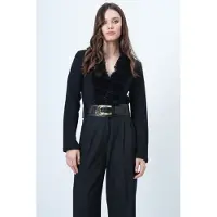 Trend Alaçatı Stili Bluse sort