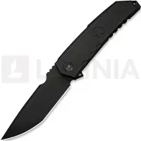 We Knife Capstan foldekniv, Black Titanium, Black Stonewash