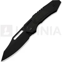 We Knife Bogey foldekniv, Black Titanium, Black Stonewash
