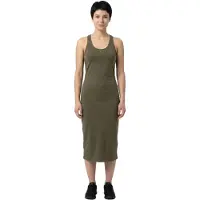 Armani Exchange A|X Armani Exchangetil kvinder. XW000820AF13729U7043 Figursyet kjole grøn (L), Casual, Viscose, Uden ærmer/stropper