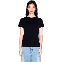 Armani Exchange A|X Armani Exchangetil kvinder. XW002294AF17172UC001 Casual T-shirt sort (XS), Bomuld, Korte ærmer