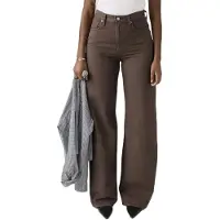 Levi's Levi'stil kvinder. A6081-0083 Jeans Ribcage Wide Leg brun (30/32), Casual, Linned