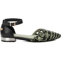 Xti Xtitil kvinder. 14393702-KAKI Sandaler 143937 grøn (41), Fast, 1-3 cm, Spænder, Casual