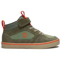 Timberland Timberlandunisex til børn. TB0A27ZXAPJ1 Stone Jump lædersneakers grøn (23.5), Fast, Velcro, Casual, børnetøj