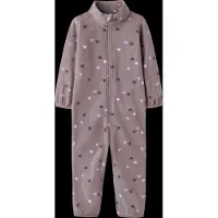 Name it Fleecedragt - NmnSpektra - Toadstool/Hearts - - 3 år (98) - Fleecedragt
