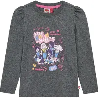 Lego Wear LEGO Friends Bluse - LWTuna 600 - Mørkegråmeleret m. Print - - 6 år (116) - Bluse