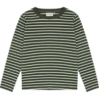 Minymo Bluse - Rib - Beetle - - 8 år (128) - Bluse