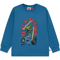 Lego Wear LEGO Ninjago Bluse - LWTaj 608 - Blå m Print - - 5 år (110) - Bluse