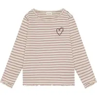 Minymo Bluse - Rib - Fawn - - 10 år (140) - Bluse