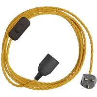 Creative Cables Snakebis Twisted E27 Lampeholder Med Ledning