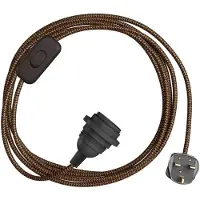 Creative Cables Snakebis Zig-zag Shade Ready E27 Lampeholder Med Ledning