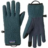 Patagonia - Dametøj - Retro Pile Gloves Summit Blue til UnisexUld - Størrelse XL - Blå