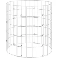 vidaXL gabionsøjle Ø50x50 cm galvaniseret stål rund