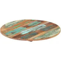 vidaXL bordplade 40 cm 15-16 mm rund massivt genbrugstræ