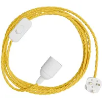 Creative Cables Snakebis Twisted E14 Lampeholder Med Ledning