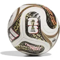 Adidas Fodbold Trionda Pro Vm 2026 Finale Kampbold - Hvid/sort/guld, størrelse Ball SZ. 5