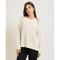 Armani Exchange A|X Armani Exchangetil kvinder. XW001904AF21574U1003 V-hals trøje hvid (XL), Casual, Bomuld, Lange ærmer