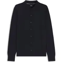 BOSS Cardigan i ny uld med polokrave