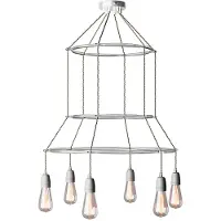 Creative Cables 3 Cage 6 Drops Edison St64 Pendellampe
