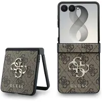 GUESS Samsung Galaxy Z Flip8 4G Big Metal Logo Hybrid Cover - Brun