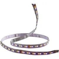SOLAR PLUS LEDstrip 24 V IP20 RGBW 5 m, 120°, 780 lm/m, 17,6 W/m. RGB+White 3000 K. Levetid L70 50.000 timer. Leveres i 5 m.