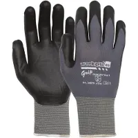 SOLAR PLUS Grip handsker nylon-/lycrastrik med nitrilbelægning, størrelse 11 handske til monteringsopgaver - (12 par)
