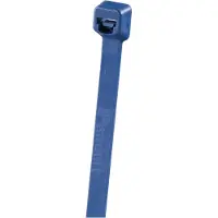 Panduit Cable Tie, 3.9L (100mm), Miniature, Metal Detectable Polypropylene, Dark Blue, 100pc, Polypropylen (PP), Blå, 100 mm