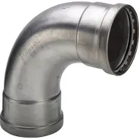 Viega Inox bøjning 90 grader 76,1mm INOX, rustfri stål muffe / muffe, SC-Contur