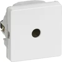 LAURITZ KNUDSEN FUGA lampeudtag 5-polet 16a 1 modul hvid, bulkforpakning - (100 stk.)
