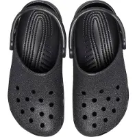 Crocs Sandaler - Classic Glitter Clog - Black Glitter - - 36/37 - Sandal