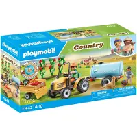 Playmobil Konstruktionsspil Med Traktor Trailer Og Vandtank