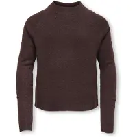 ONLY Bluse - KogRica - Noos - Strik - Chocolate Torte/Melan - - 7-8 år (122-128) - Bluse