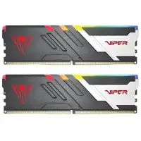 Patriot Memory Patriot Viper Venom RGB series - DDR5 - sæt - 64 GB: 2 x 32 GB - DIMM 288-PIN - 3000 MHz / PC5-48000 - CL36 - 1.35 V - ikke bufferet - on-die ECC - mat sort, sølv, rød
