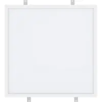 SOLAR PLUS PLANO G3 SC 599x599x10mm. 30W 3600LM 3000K/4000K Mikroprisme Optik, HVID, inkl. sløjfedåse
