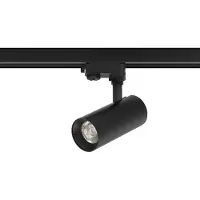 SOLAR PLUS Tracklight med justerbar strømstyrke (21W/30W) og justerbar farvetemperatur i fem trin. Spredningsvinkel: 40°. Sort finish.