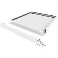 SOLAR PLUS PÅBYGNINGSRAMME FOR LED FLAD PANEL 598x598x62mm., HVID RAL9016 - Kit som samlesæt. Enkel samling og montage.