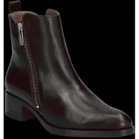Wonders Wonderstil kvinder. D-1810_5715_9332 Bonjour 10 læderstøvler brune (41), 1-3 cm, Lynlås, Casual