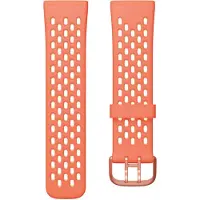 Fitbit FB174SBCRPKL, Band, SmartWatch, Orange, Lyserød, , Sense & Versa 3, Aluminium, Silikone