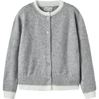Name It Kids Cardigan - NkfNikita - Strik - Grey Melange - - 9-10 år (134-140) - Cardigan