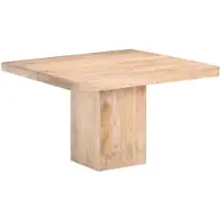vidaXL spisebord 120x120x77 cm massivt mangotræ